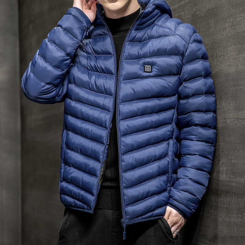 Herren Wintermantel Jacke Plus Fleece für Licht und Wärme