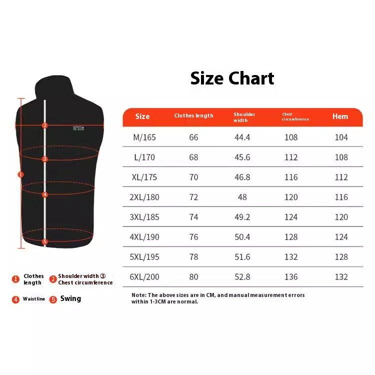 Electric Heating Vest Jacket Heating Suit