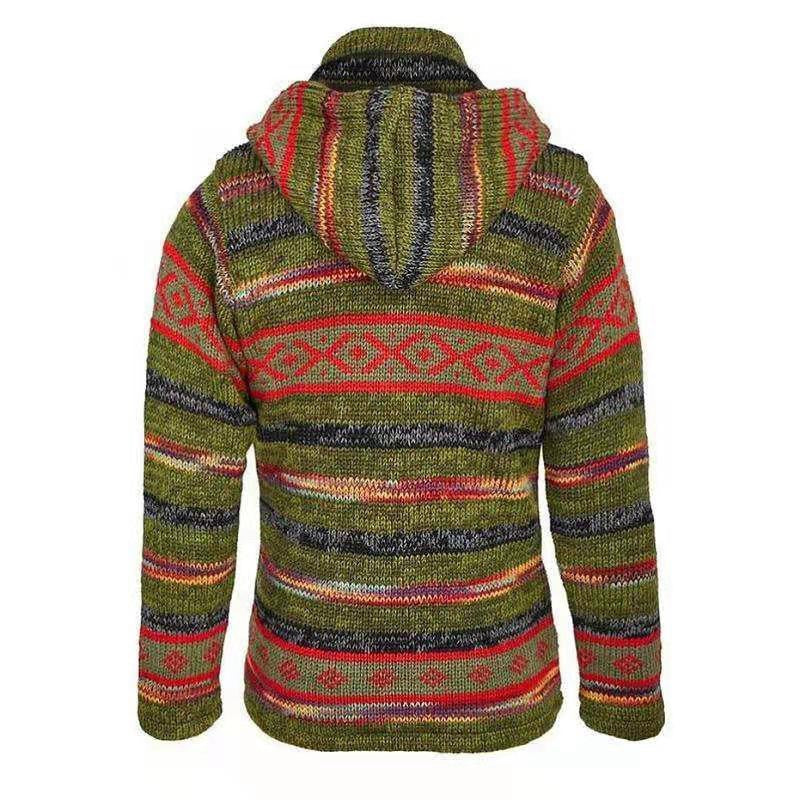 Men's Knitted Sweater Coat