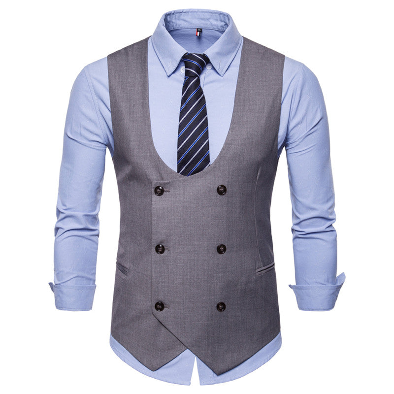 Houndstooth Men's Fashion Casual Vest Slim Suit Vest Hot Sale