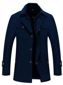 Winter New Men's Woolen Coat Men