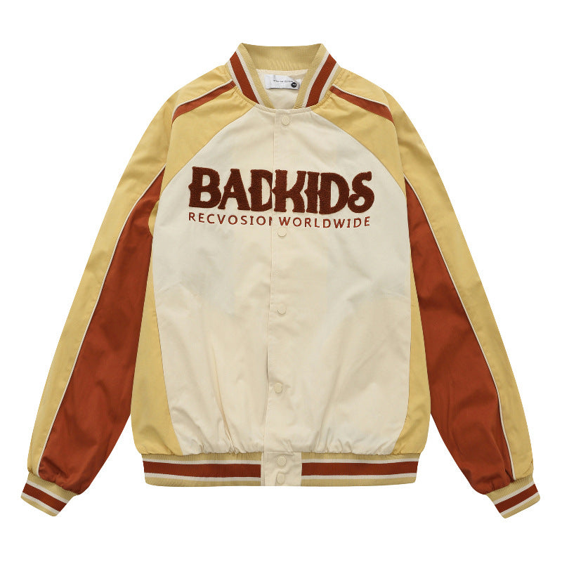 Men's Patchwork Baseball Jacket