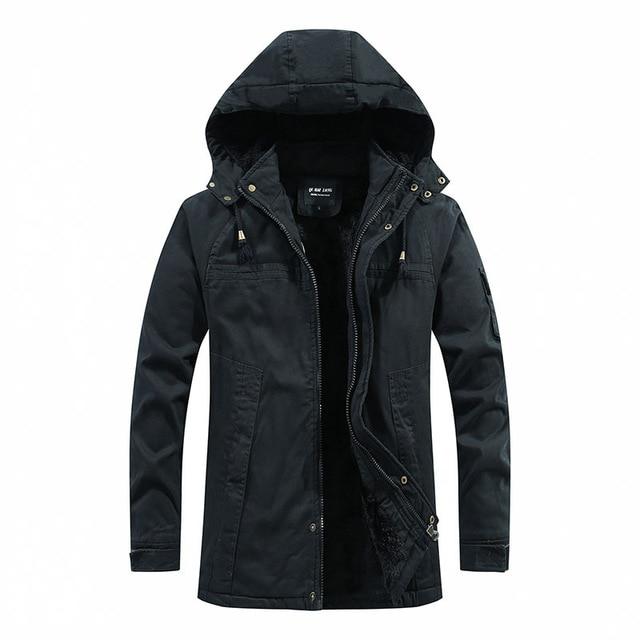 Plush men's washed jacket