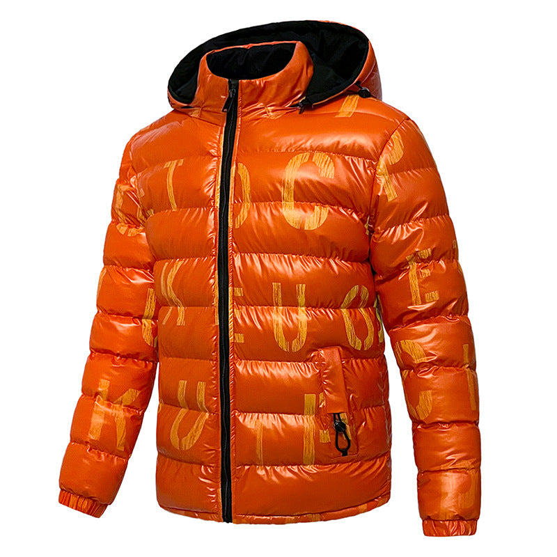 Lila Baumwollmantel für Herren Brotjacke