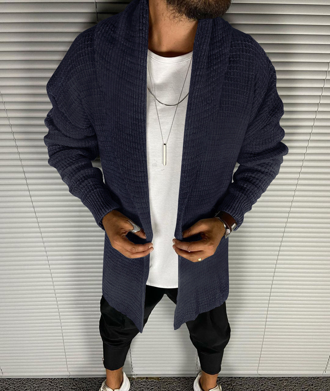 Cardigan Casual Lapel Windbreaker Jacket Sweater