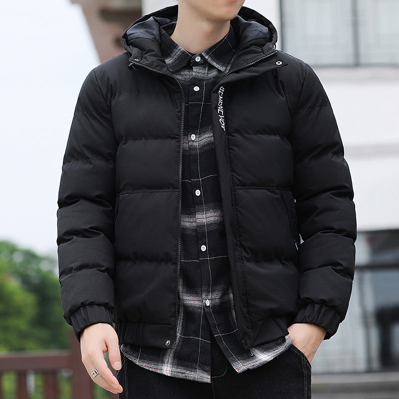 Men's Cotton-padded Jacket Plus Sizewarm Tiger Head Stand-up Collar