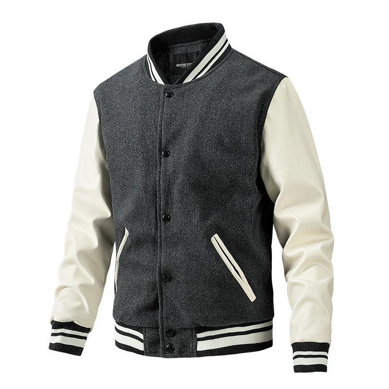 Men's Colorblock Coat Spring And Autumn New Style