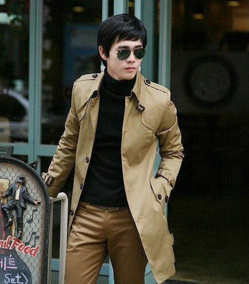 Korean Version Slim Fitting Men's Coat