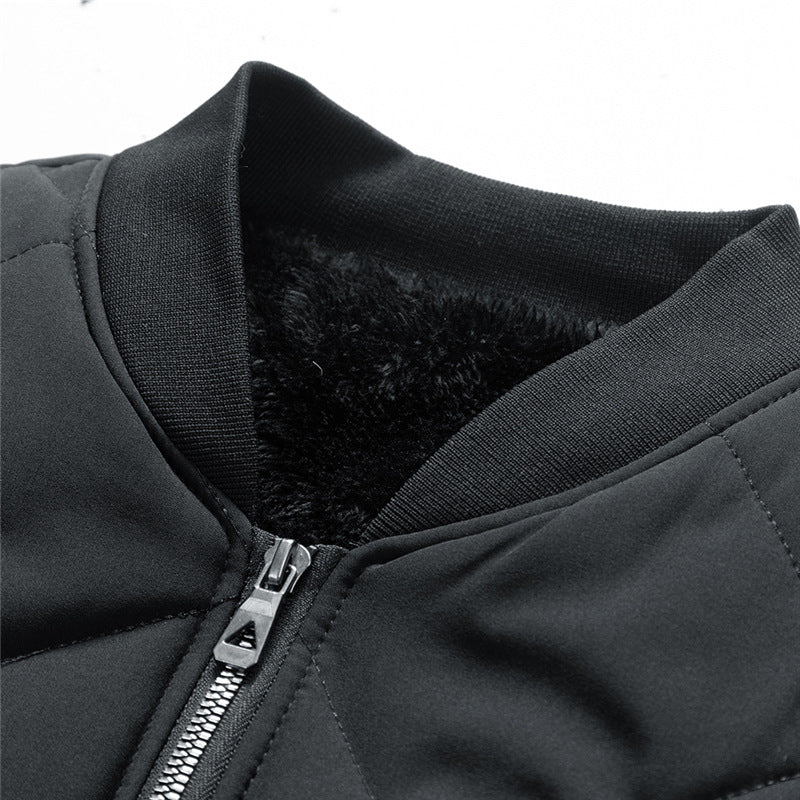 Men's Cotton-padded Jacket With Velvet Padded Jacket