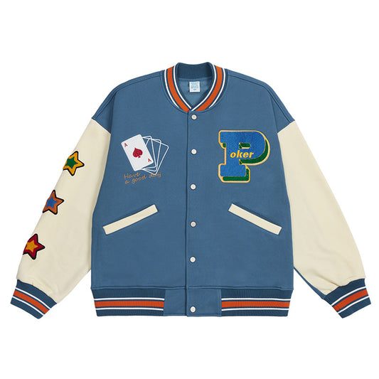 Lucky Jackets Neue Varsity Hochwertige Baseballuniform