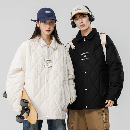 Casual Polo Collar Cotton Coat Jacket Cold-proof Thermal Cotton-padded Clothes Cotton-padded Jacket