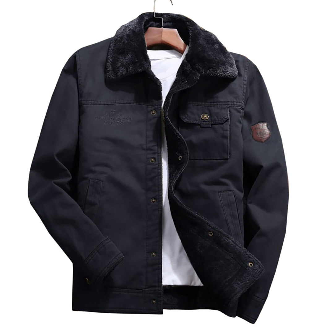 Samt Baumwolljacke Herren Winterjacke