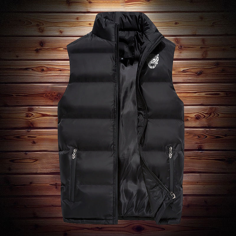 Men's Warm Stand Collar Vest jacket