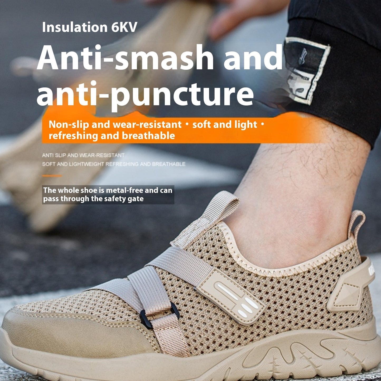 Anti-smash And Anti-puncture Work Insulation Safety Shoes