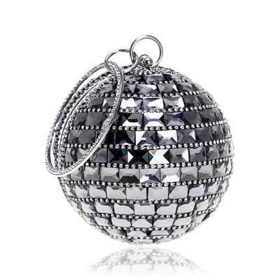 Ball Diamond Party Metal Crystal Handbag Clutch