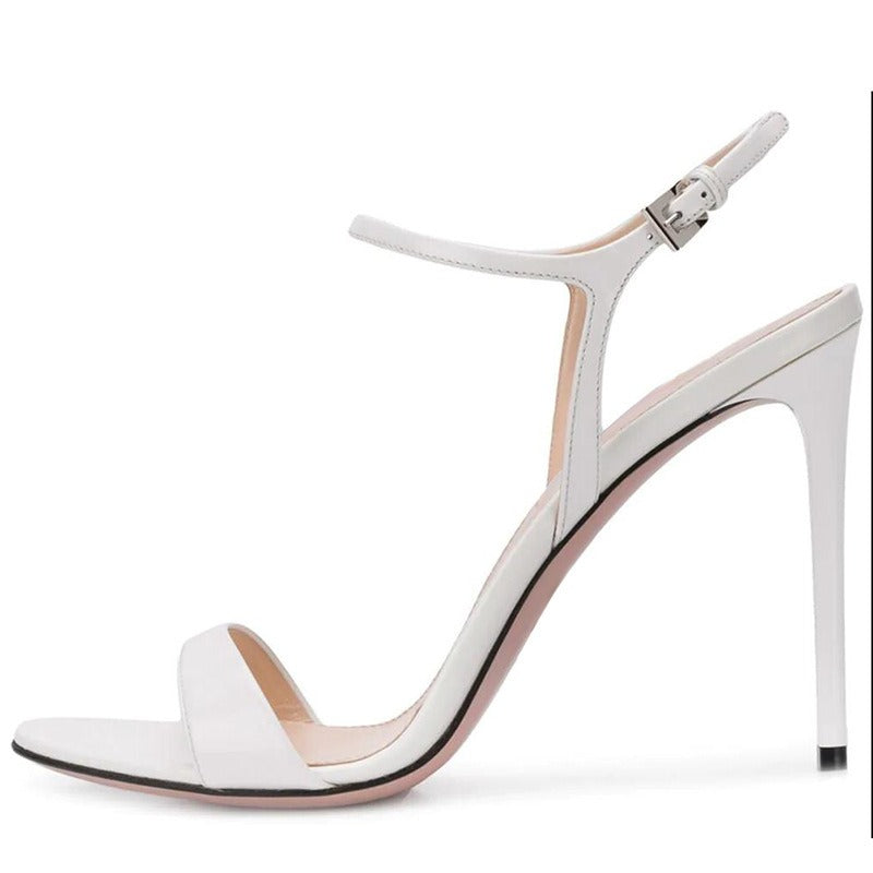 T Shaped Slim High Heels With Buckle, Fashionable Sandal
