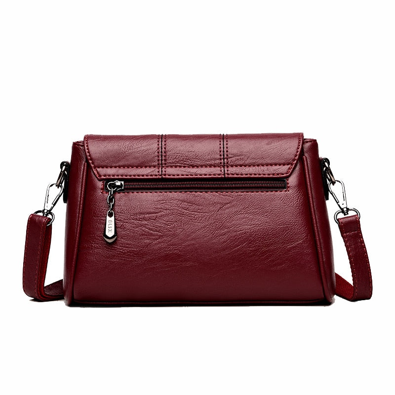 Soft Crossbody Bags For Women Pu Leather Handbags Designer Women Shoulder Bags High Quality Solid Women Messenger Bags