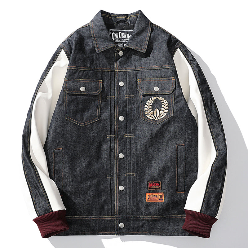 Swordsman Denim – Yokosuka – Besticktes Baumwollhemd