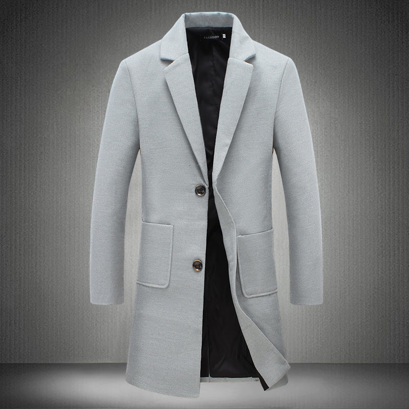 Men's Slim Woolen Coat