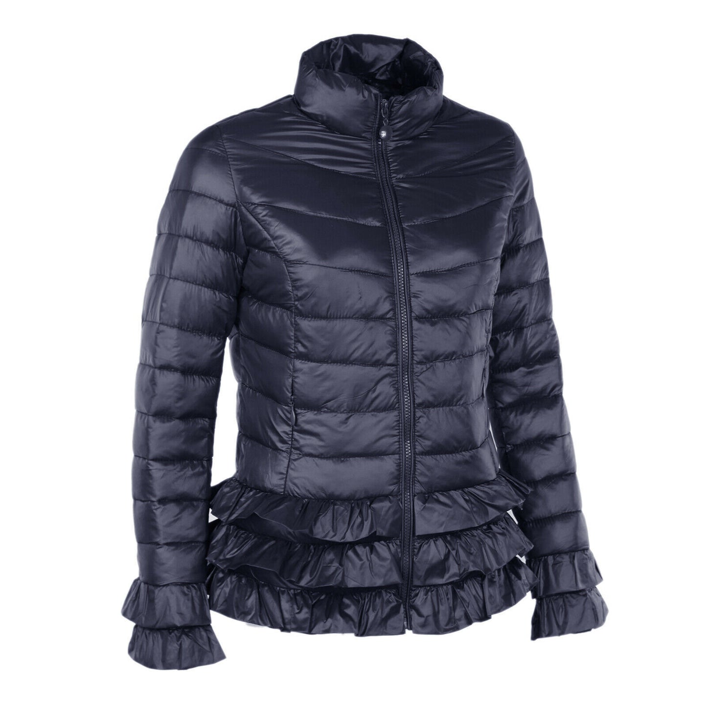 Ladies Mid-length Lace Cotton-padded Jacket