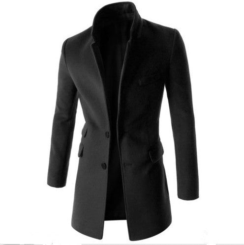 Slim-Fit Wolljacke Herren Dreidimensionale Slim-Fit Tailoring Design Windjacke