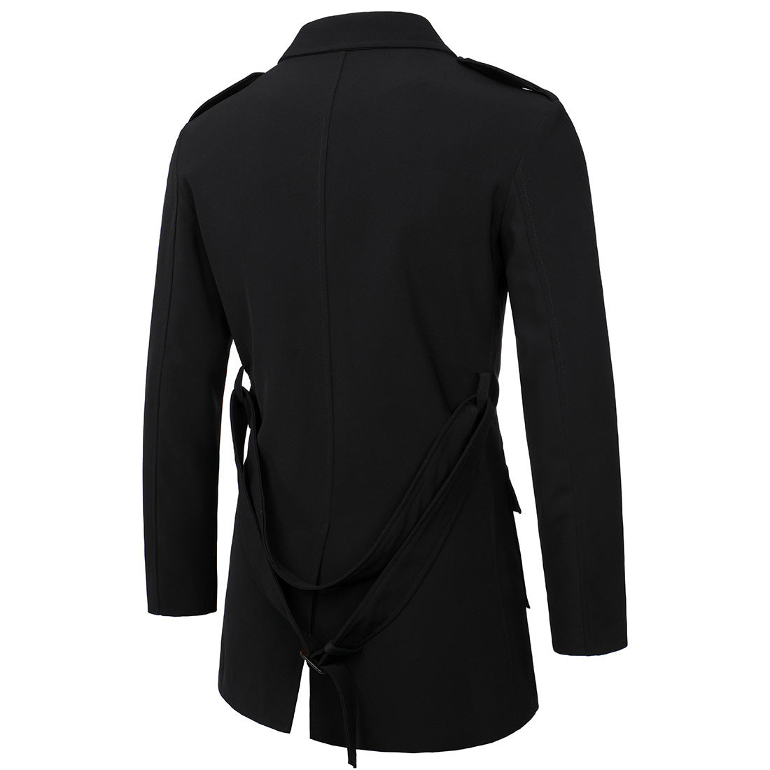Men's Hunting Clothes Medium Length Men's Casual Suit Trench Coat
