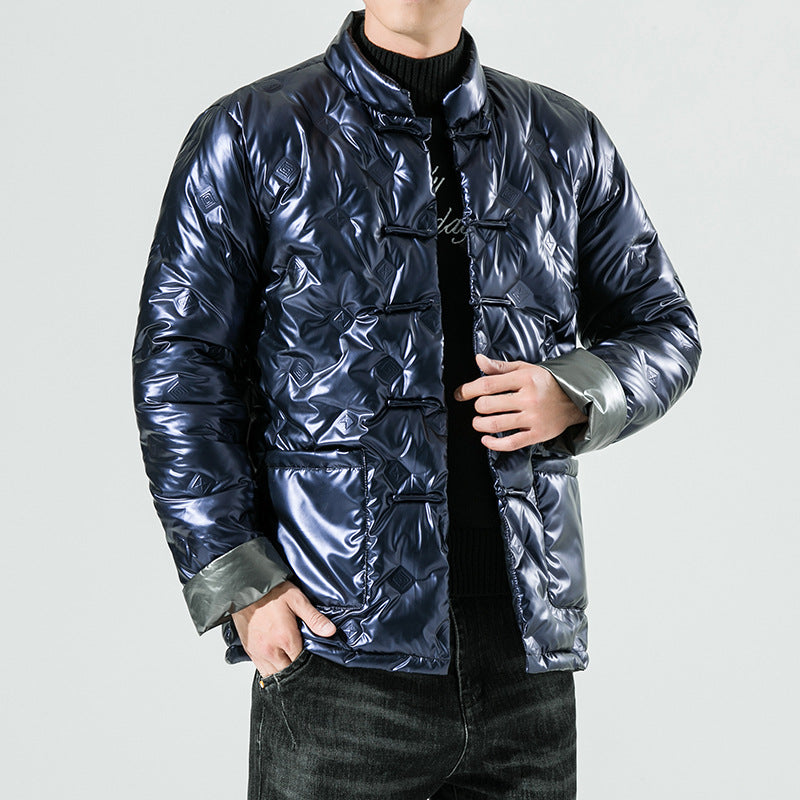 Herren Baumwolle gefütterte Jacke Mode chinesischen Stil Trend