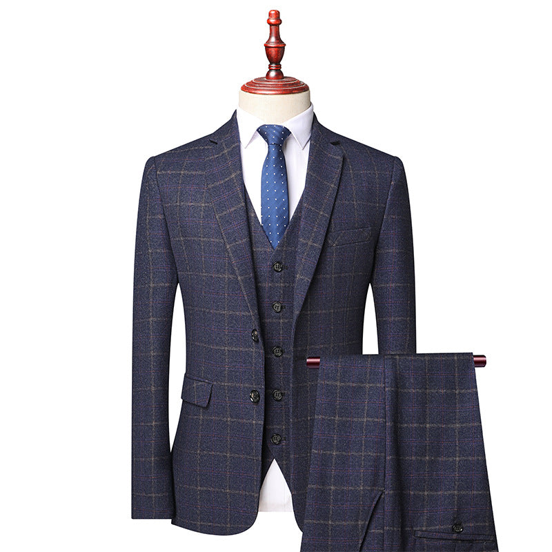 Young And Middle-aged Men's Three Piece Suit