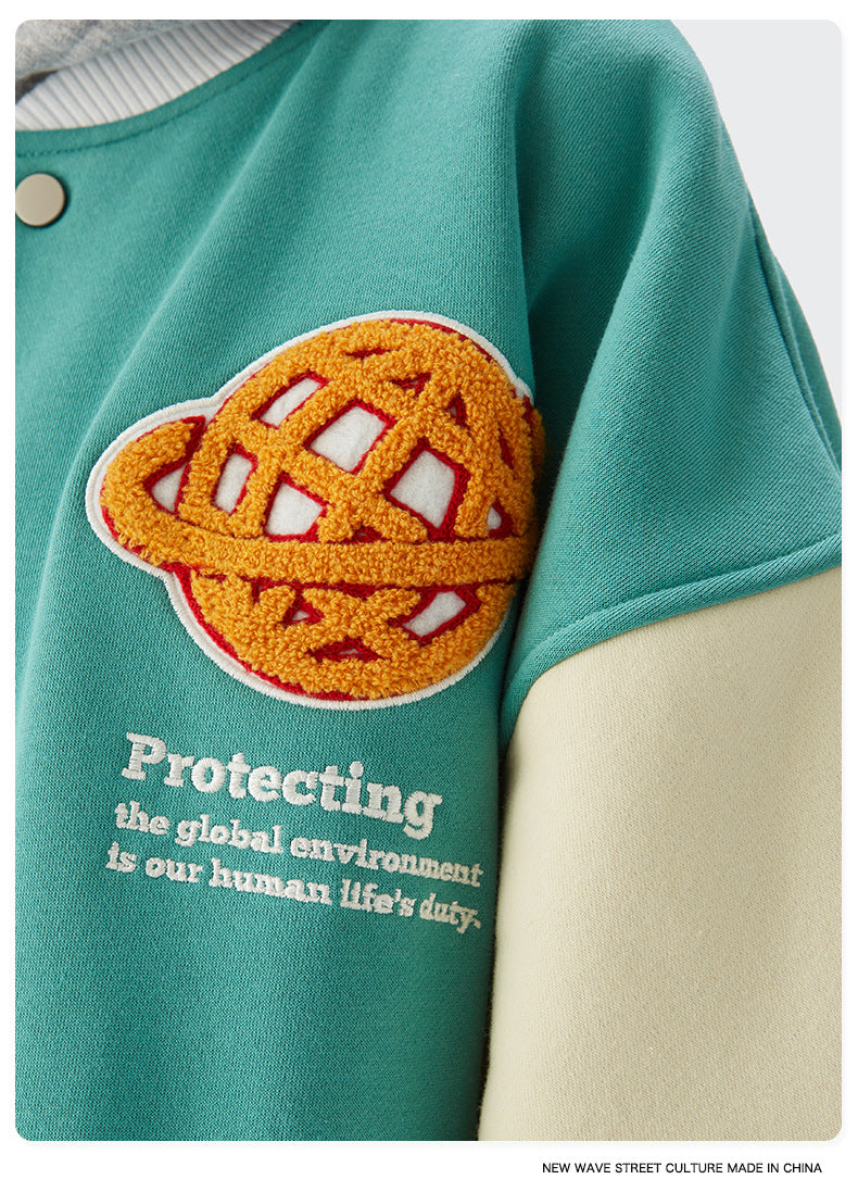 Plush Towel Embroidered High Quality Baseball Uniform Thick Coat Jacket Men