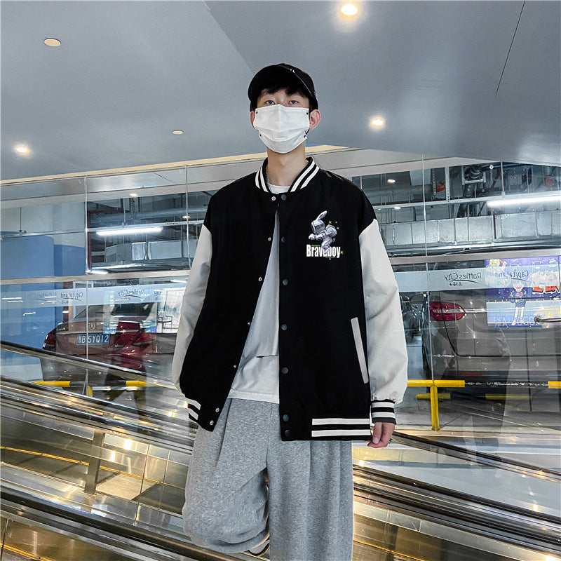 Men's Casual Sports Baseball Uniform Jacket