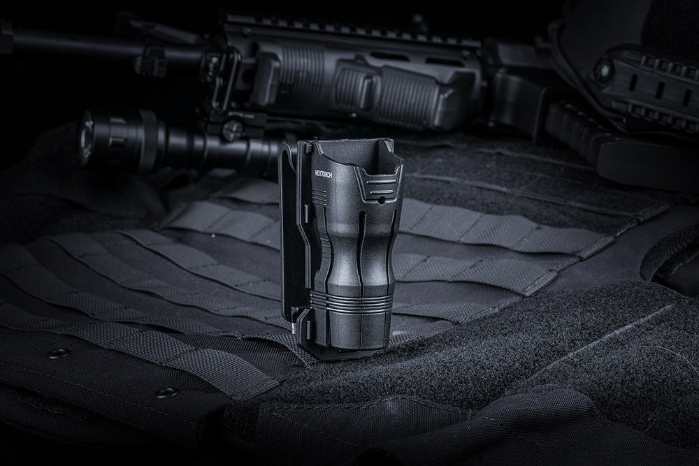 360-degree Rotating V6 Tactical Torch Quick Pull Sleeve