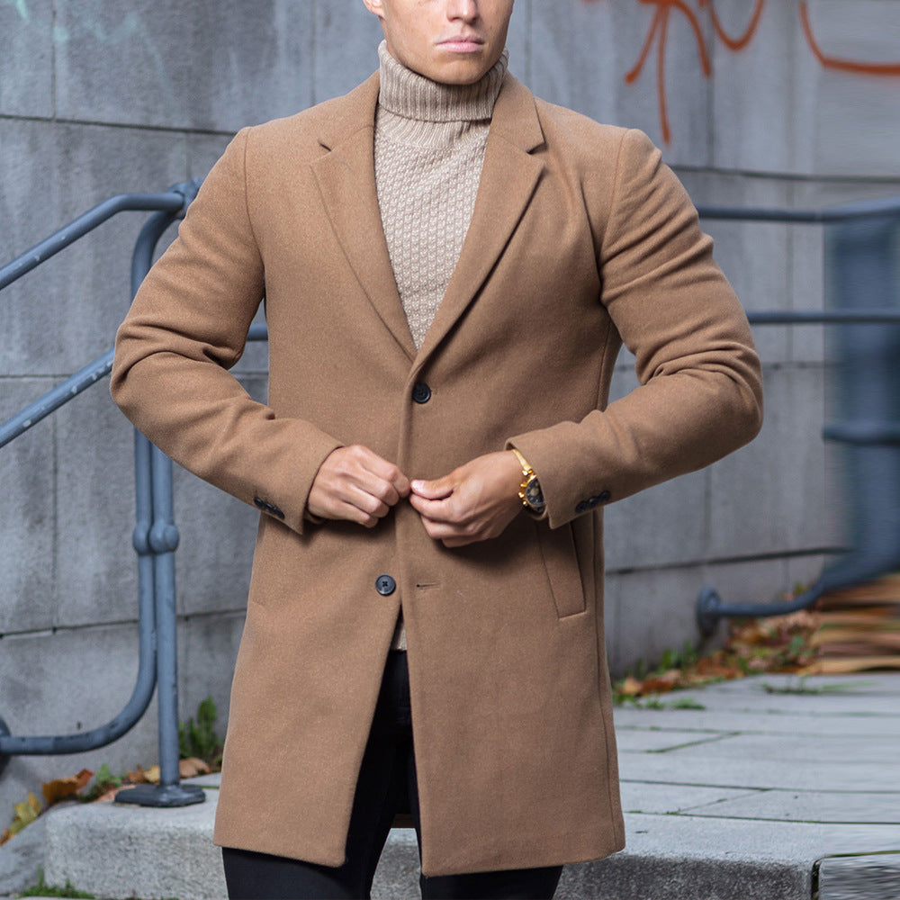 Men's Casual Solid Color Coat