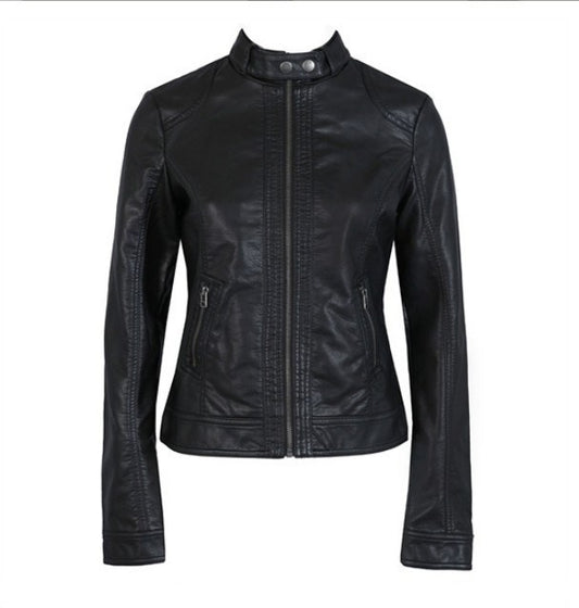 The SUbsecTion Single Pimkie Washed PU LeaTher MoTorcycle