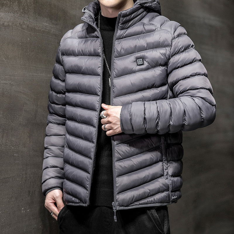 Herren Wintermantel Jacke Plus Fleece für Licht und Wärme