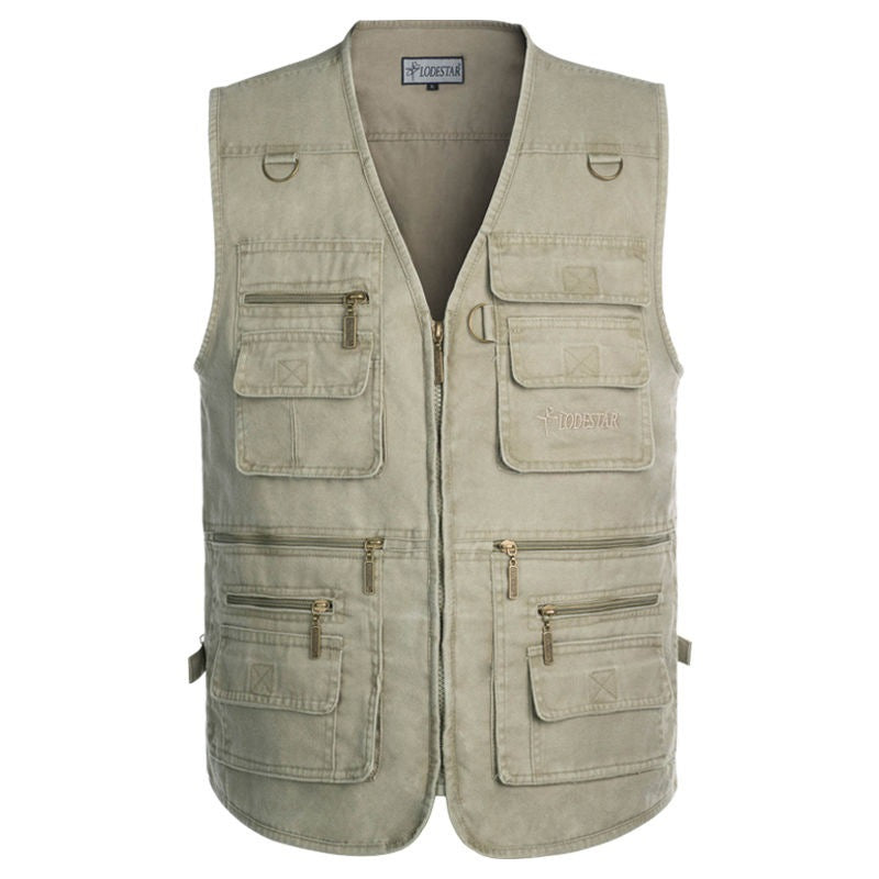 Middle-aged And Elderly Men's Loose Fit Outdoor Vest