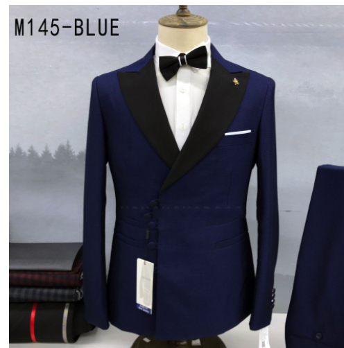 Men's Raw Edge Design High-quality Shoulder Pad Blazer