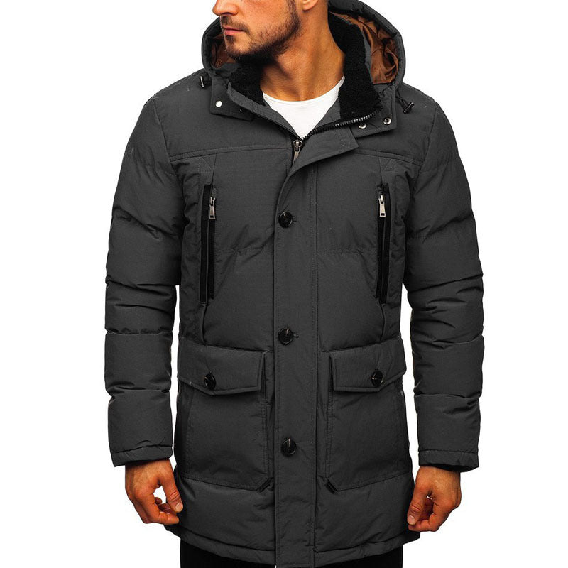 Herren Gepolsterte Jacke Casual Daunen Gepolsterte Jacke Verdickung