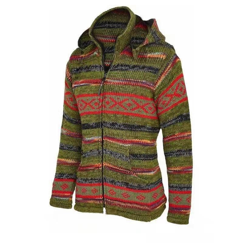 Men's Knitted Sweater Coat