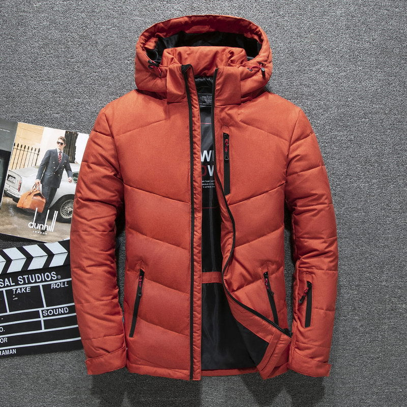 Men's Winter Short Slim Padded Down Jacket