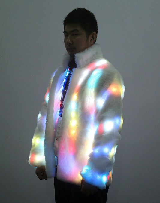 Halloween Bunte LED Beleuchtung Kleidung Jacke