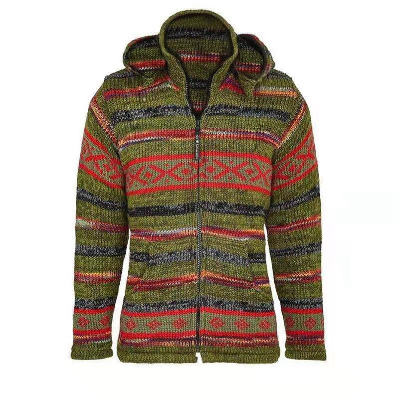 Men's Knitted Sweater Coat