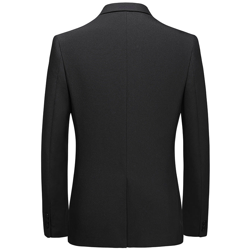 Slim Black One-button Small Suit Men's Singles Jacket