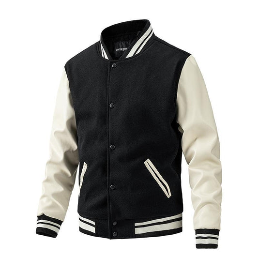 Men's Colorblock Coat Spring And Autumn New Style