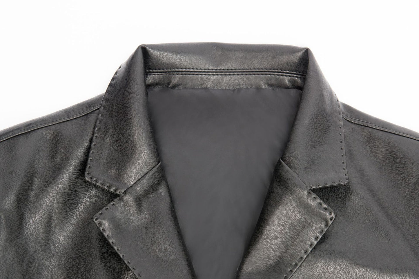 Washed Coat Leather Casual Jacket