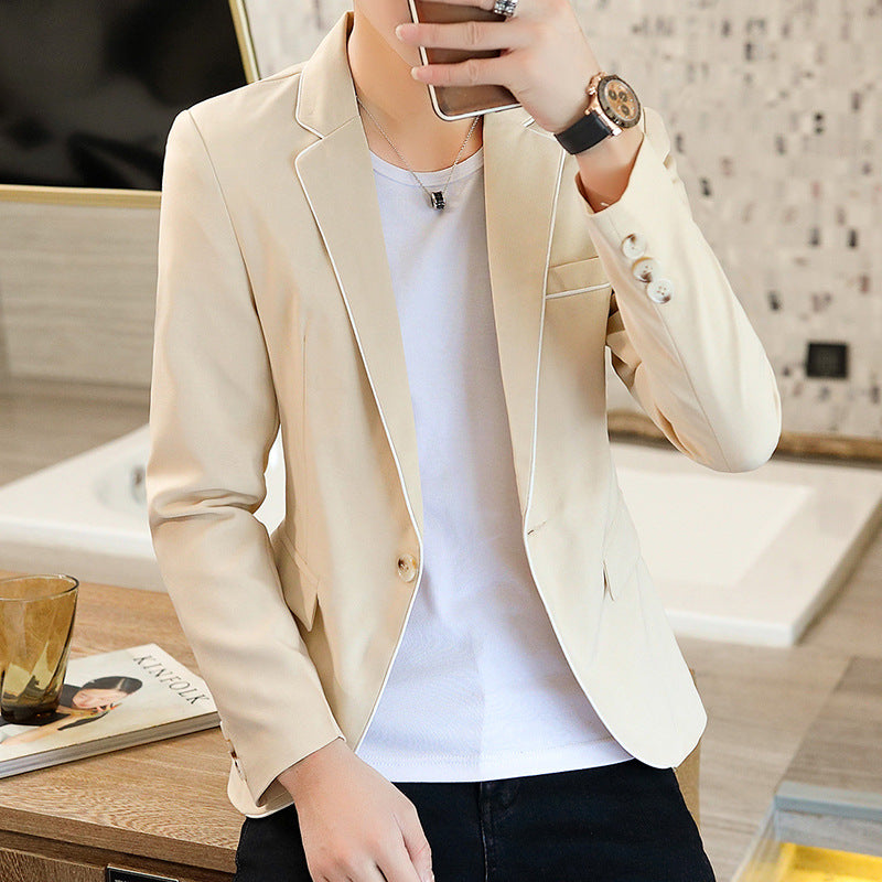 Slim Korean Trendy Youth Single Button suit jacket