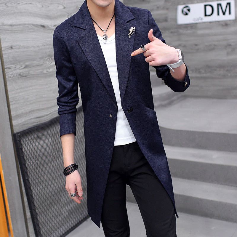 Men's Thin Korean Style Trendy Suit Jacket