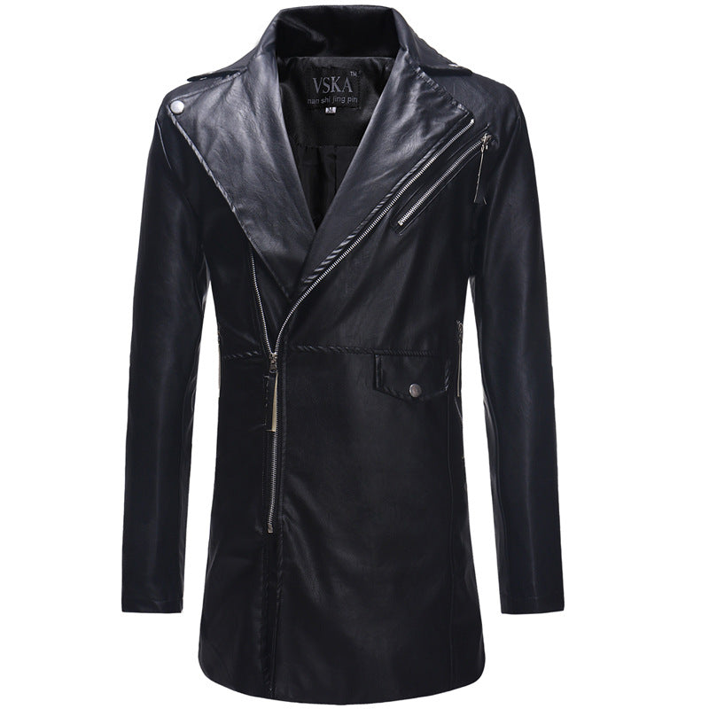 Winter Slash Chains Big Lapel Men's Leisure