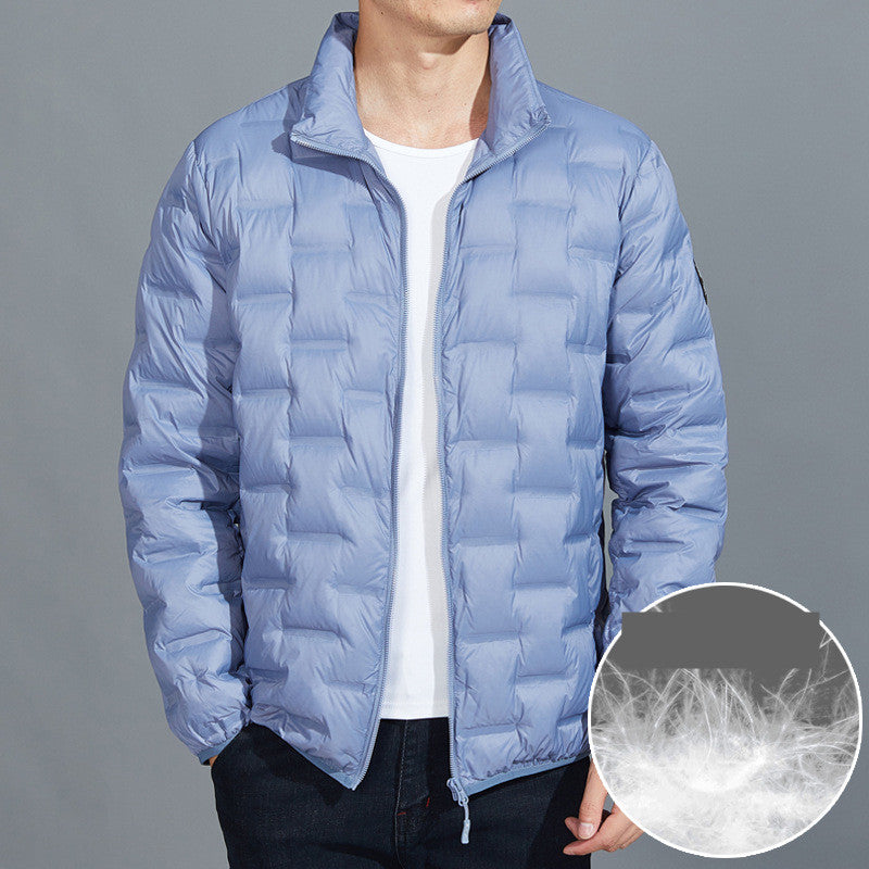 Oversized Stand Up Collar Lightweight Down Jacket