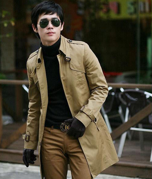 Korean Version Slim Fitting Men's Coat