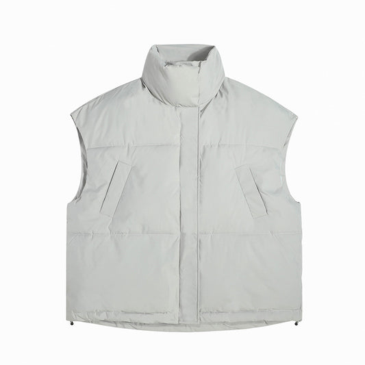 Stand-up Collar Cotton-padded Vest Winter Loose All-match Cotton Coat